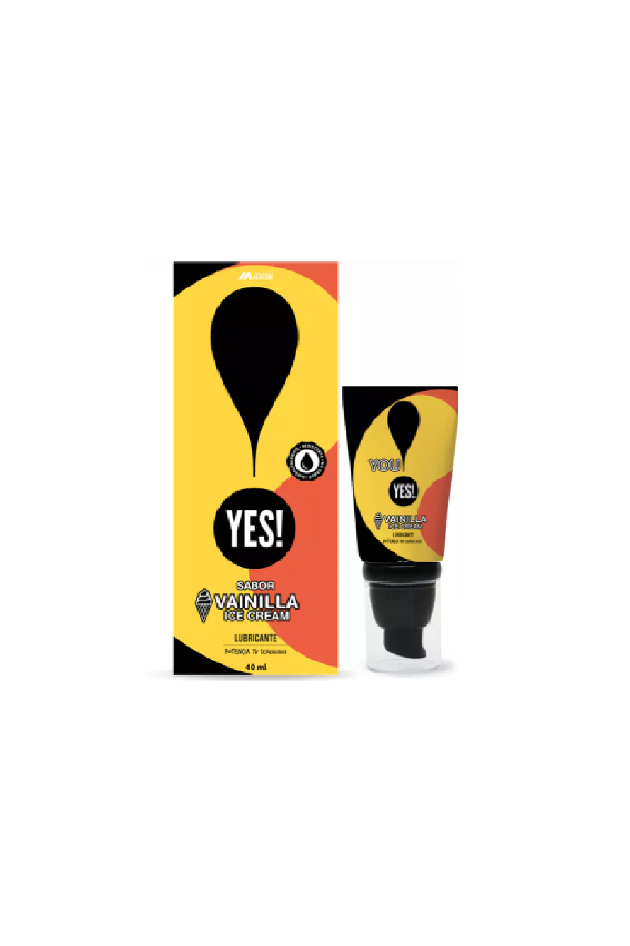 Lubricante YES Sabor Vainilla Ice Cream 40ml