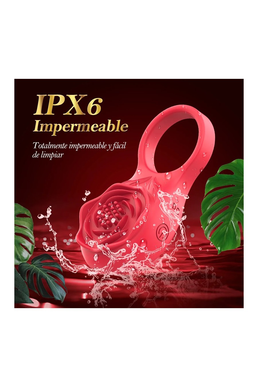 Anillo App Vibrador Bluetooh  Rose