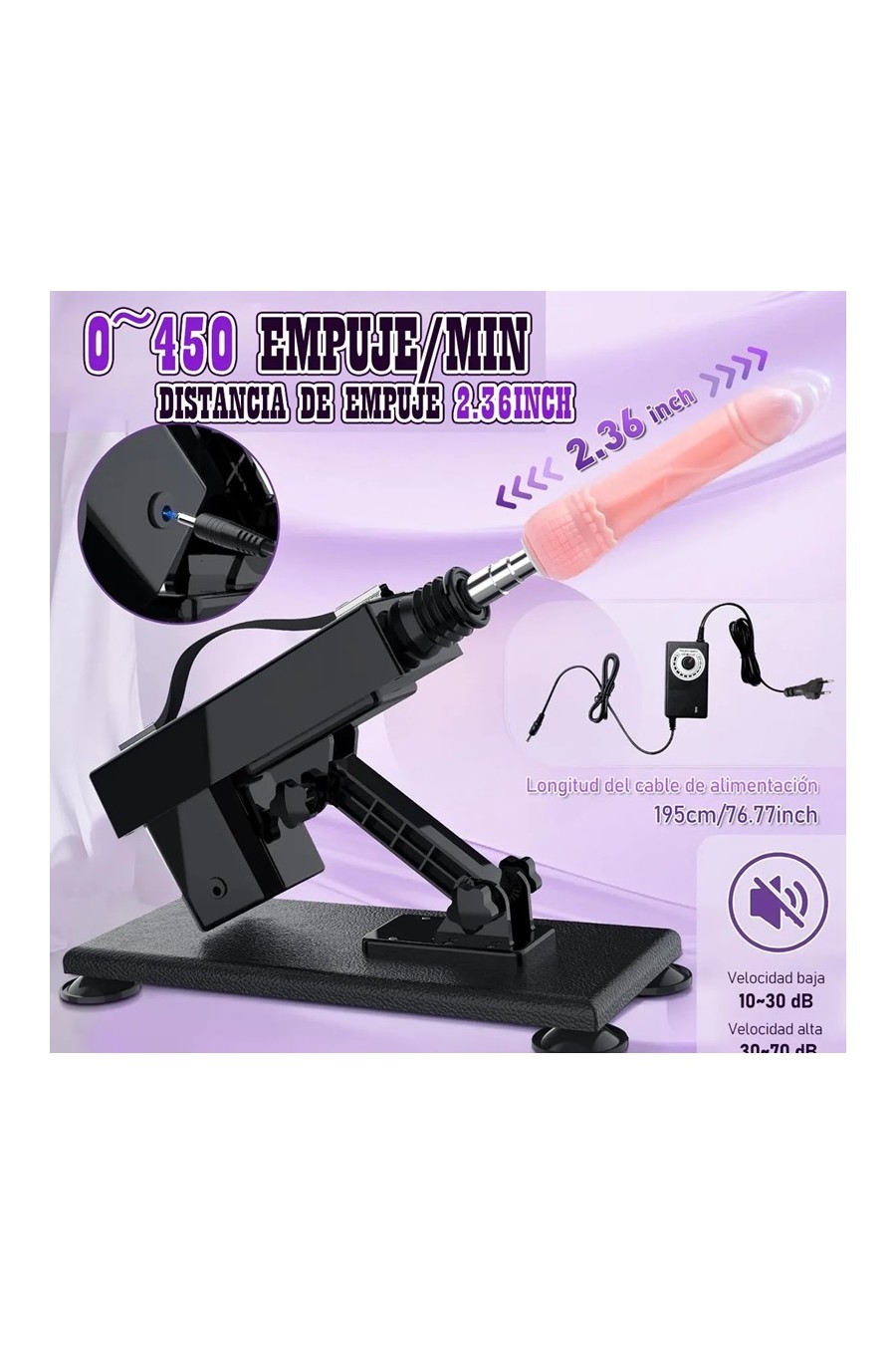 Fuck Machine Automatica 6 Accesorios 220V