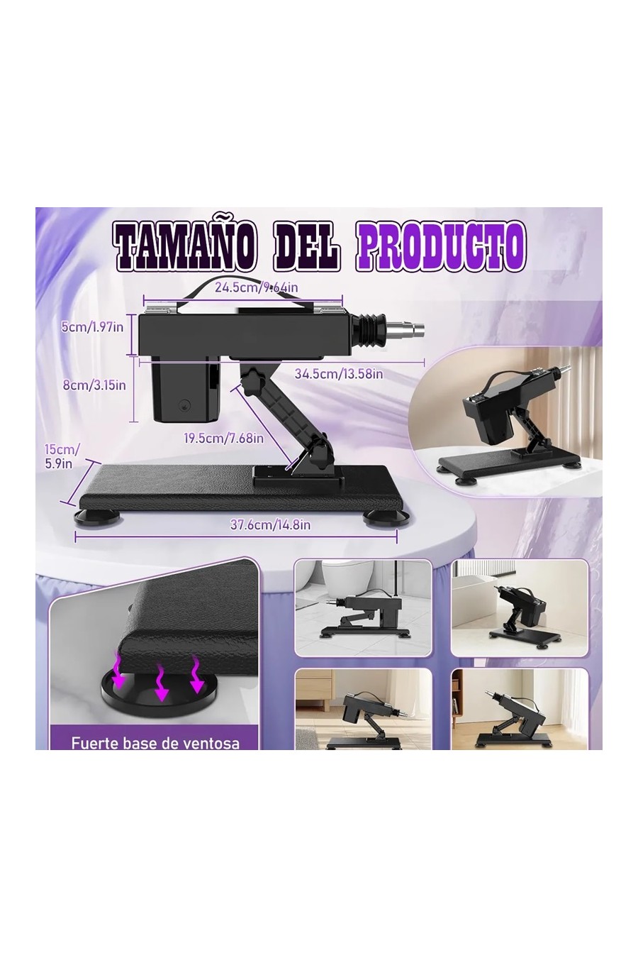 Fuck Machine Automatica 6 Accesorios 220V