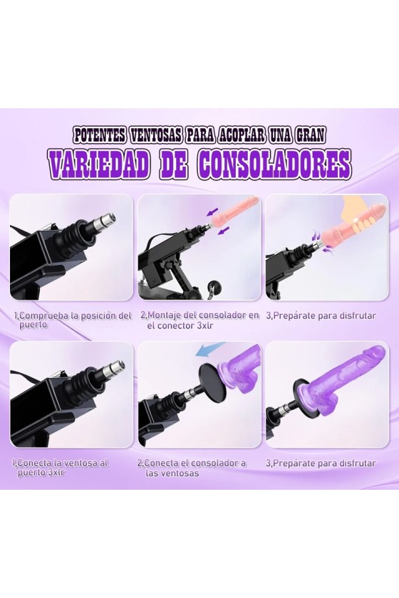 Fuck Machine Automatica 6 Accesorios 220V