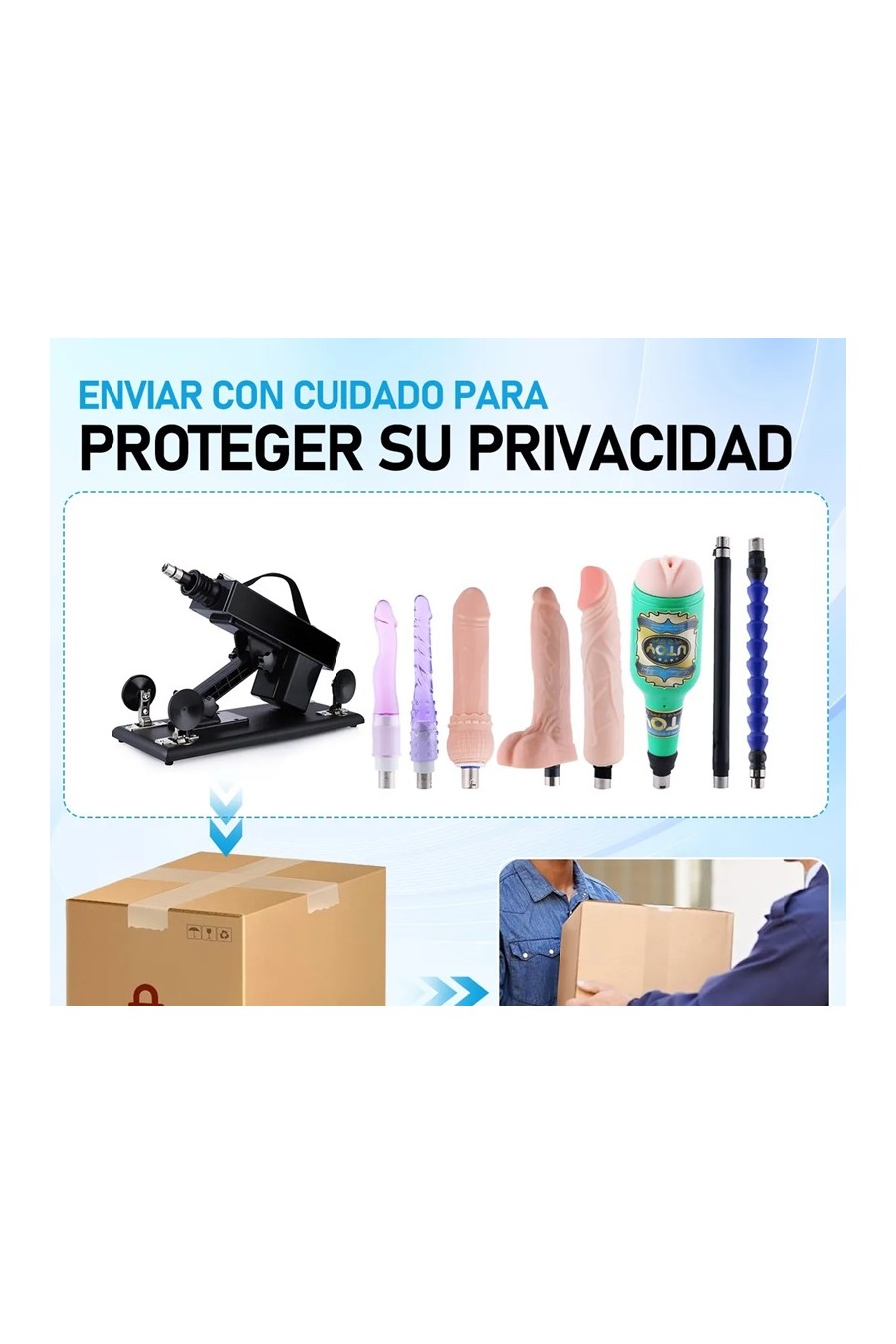 Fuck Machine Automatica 8 Accesorios 220V