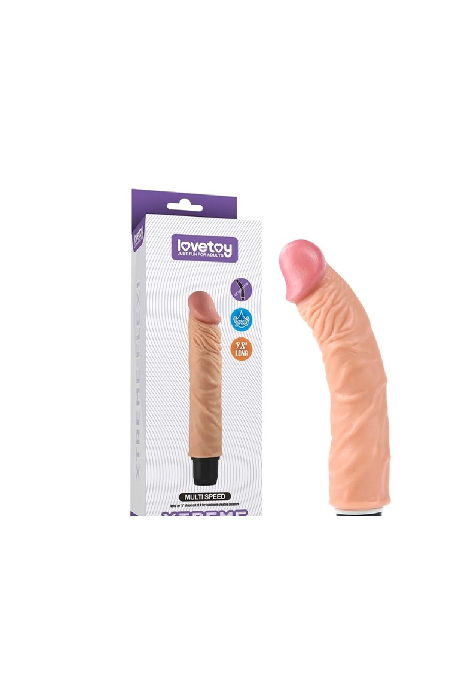Dildo vibrador Xtreme Flexi 24cm Lovetoy