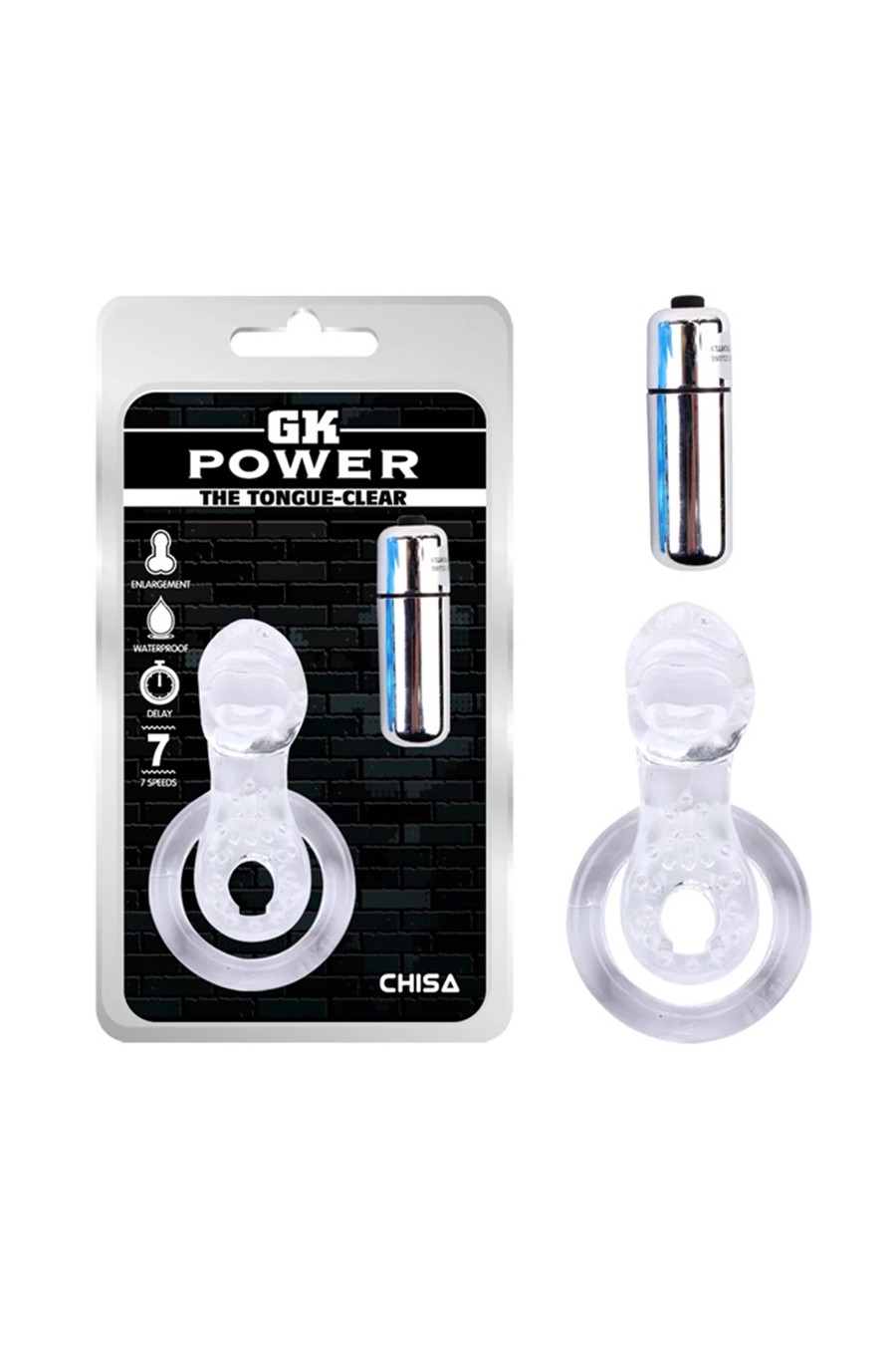 Anillo vibrador GK Power CHISA Lengua Tongue