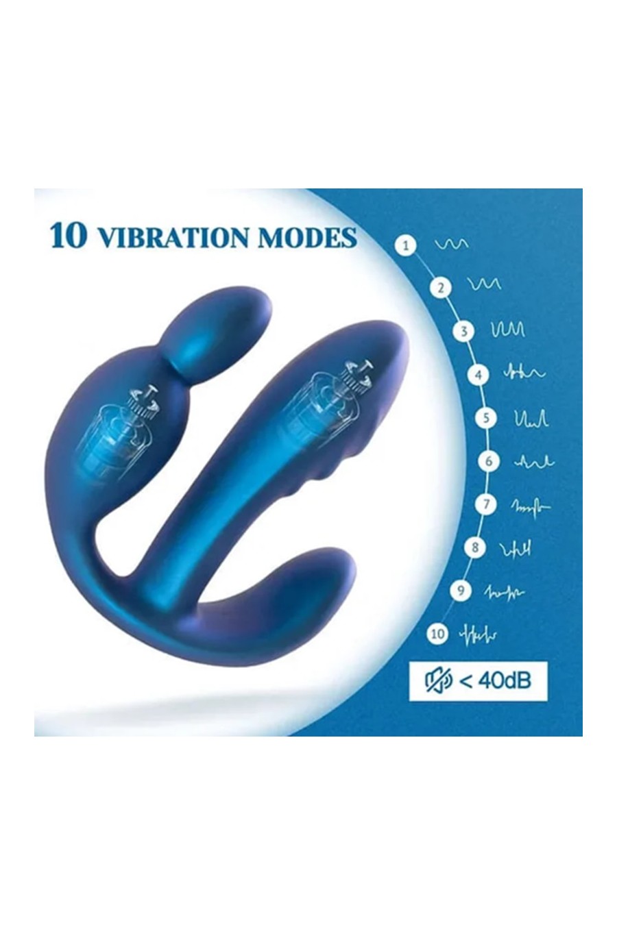 Vibrador doble a control Remoto Bali