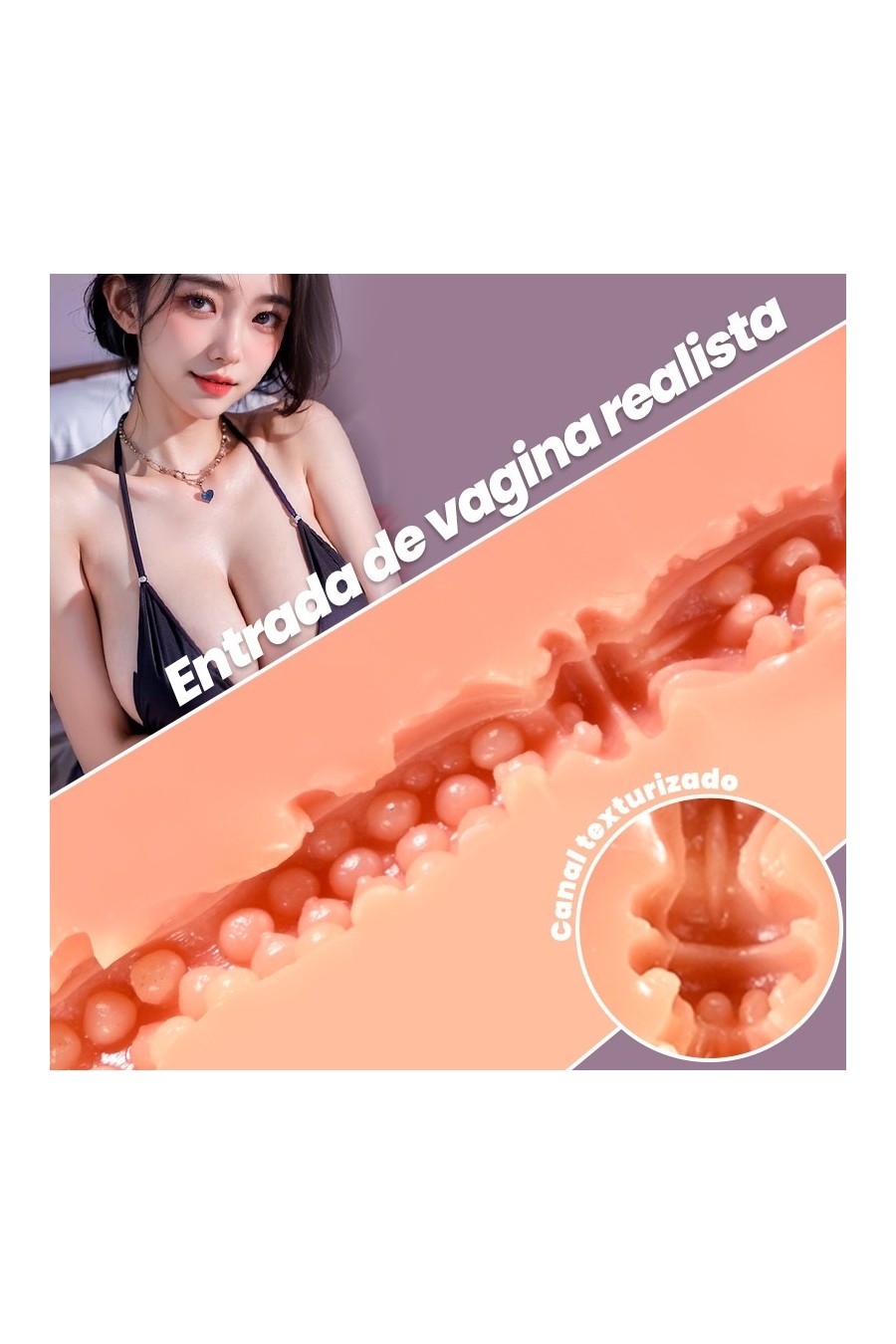 NATALIE – Masturbador de Doble Entrada con Forma de Pechos