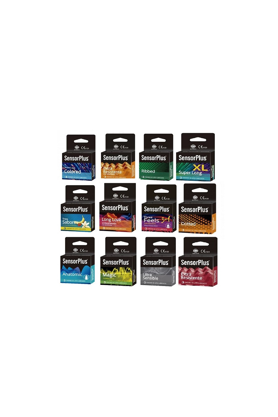 Super Pack Condon Sensor Plus 60 Unidades (20 Cajas)