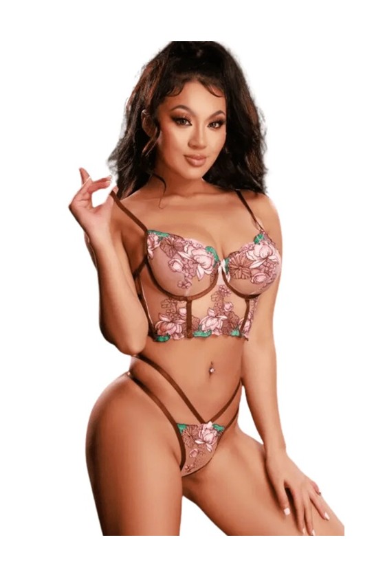 Conjunto Lenceria erotica de Encaje Romina