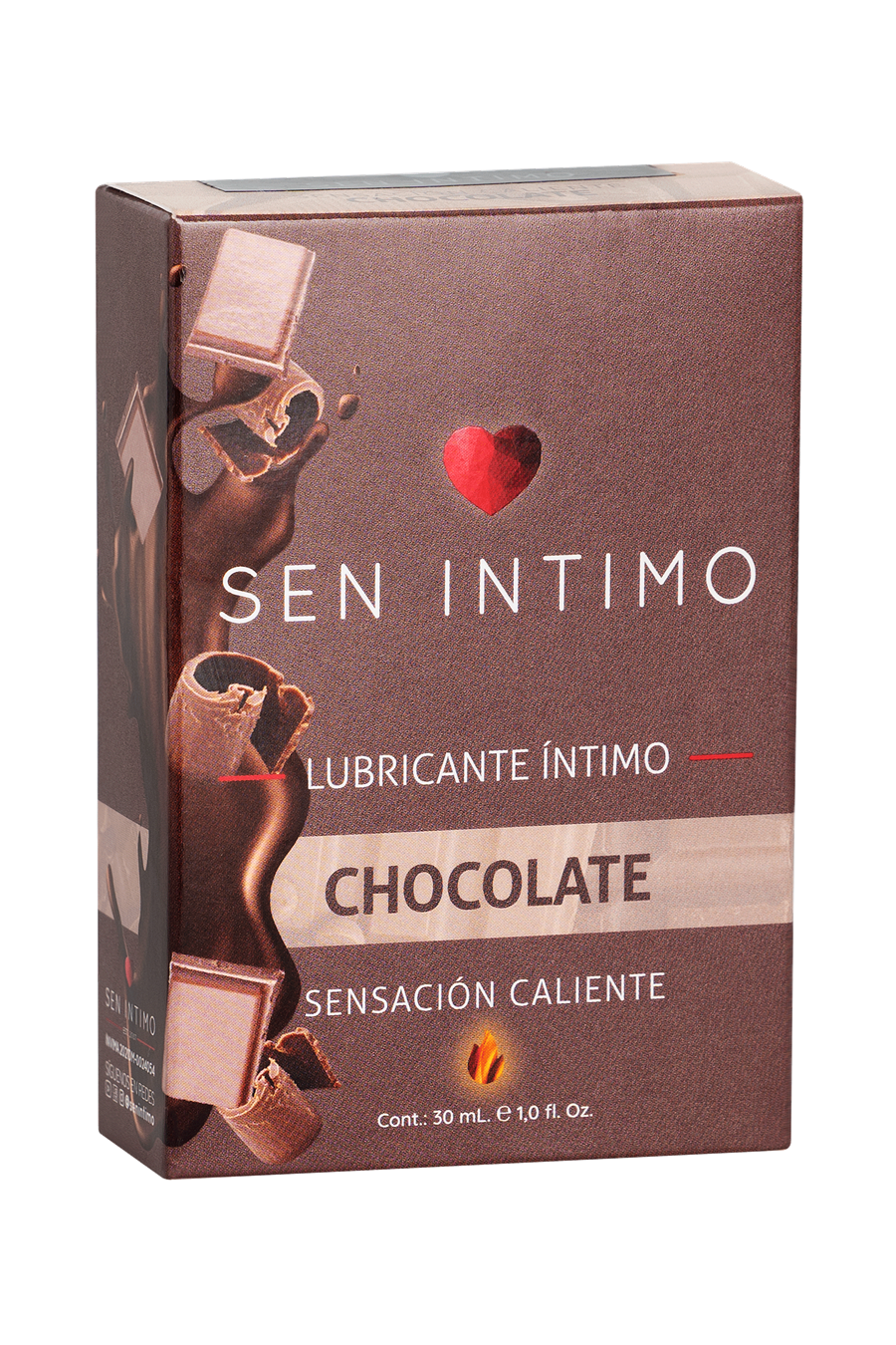 Gel Lubricante Sabor Chocolate – Efecto Calor Sen Intimo 30ml