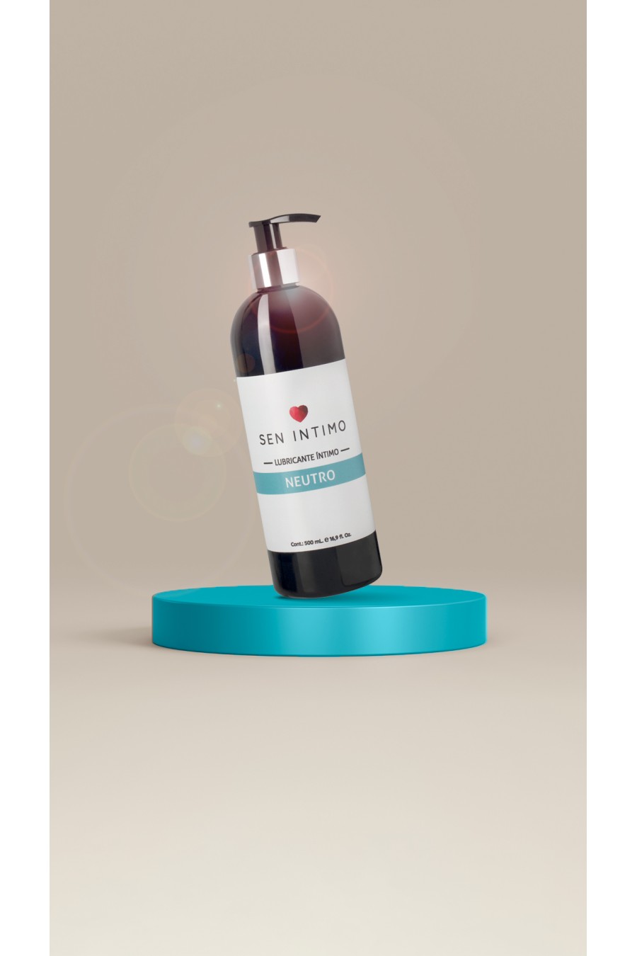 Lubricante Neutro 500ml A Base de Agua Sen Intimo
