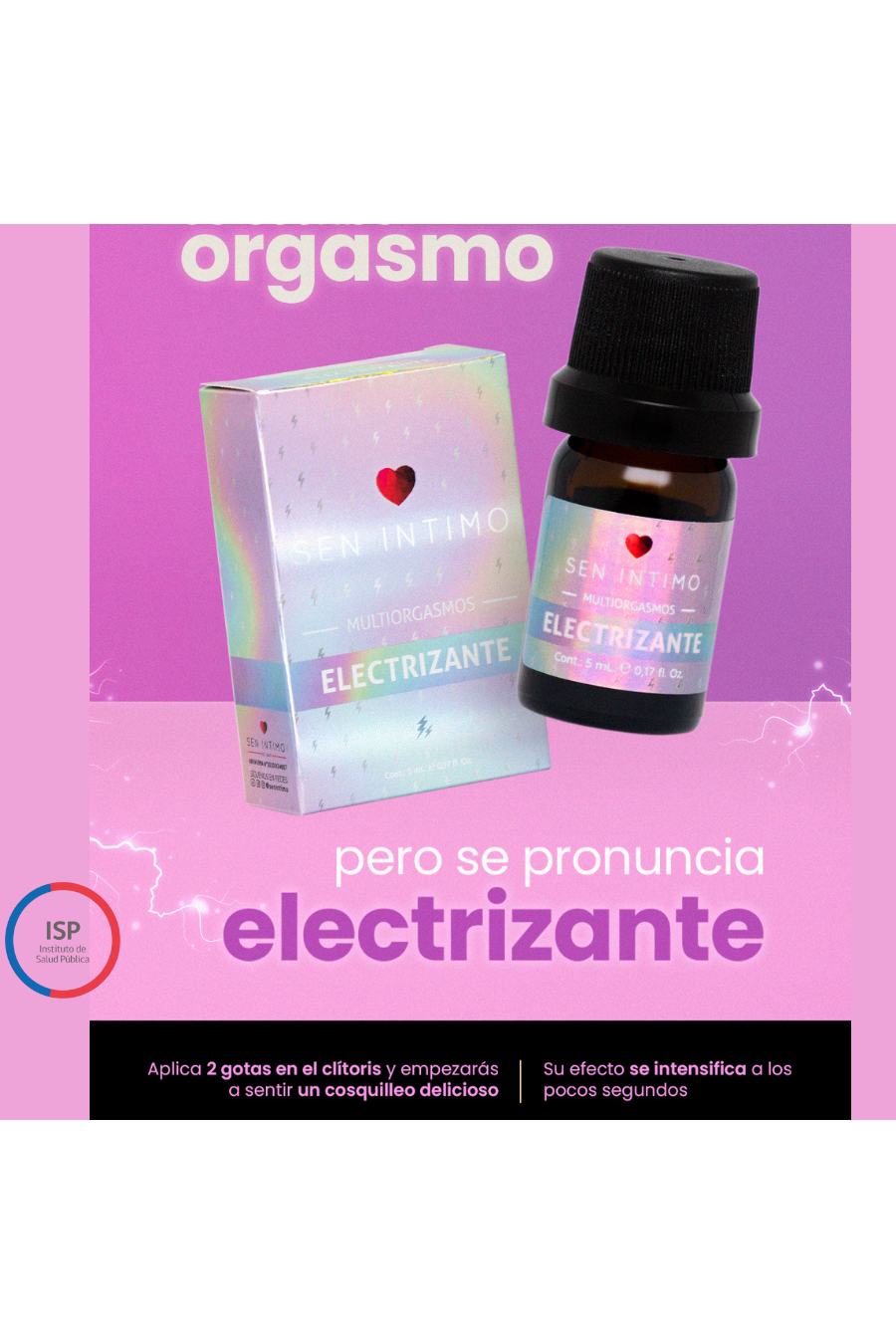 Gel Lubricante Electrizante Multisensorial – Efecto Vibrante 5ml