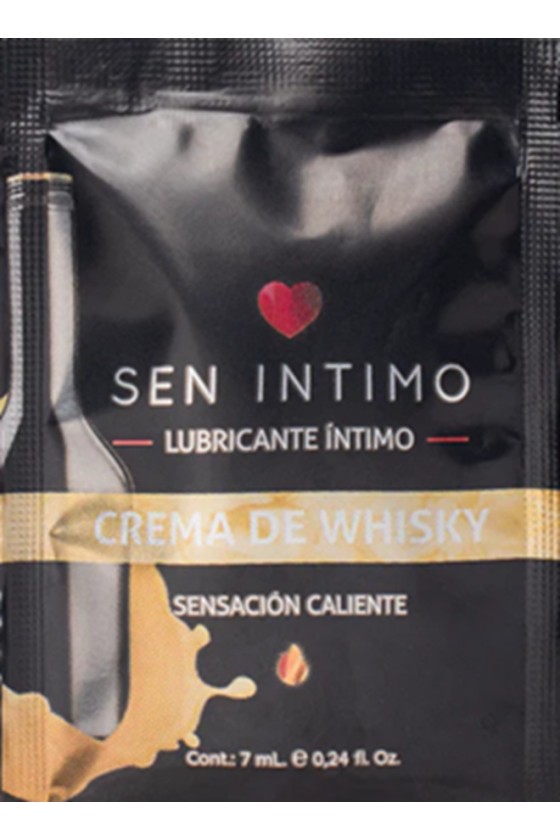 Gel Lubricante Sabor Crema de Whisky – Efecto Calor Sen Intimo Sachet