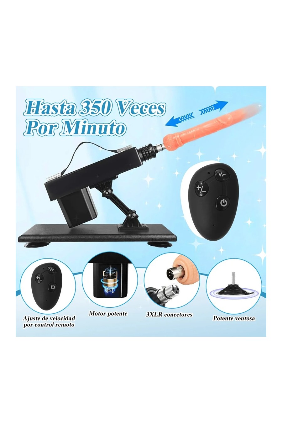 Fuck Machine APP Automatica 10 Accesorios Control Remoto