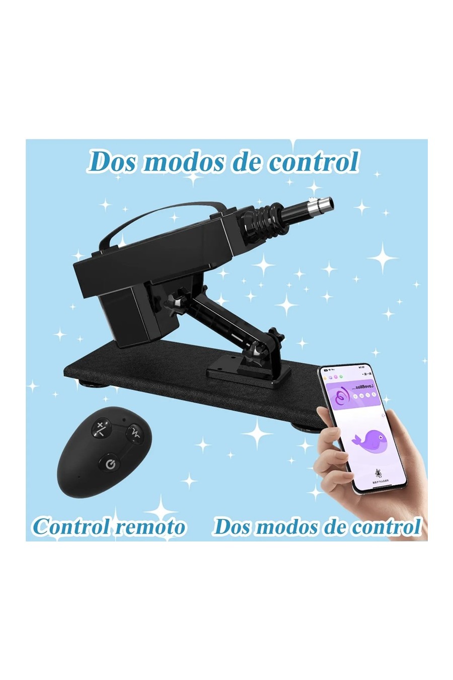 Fuck Machine APP Automatica 10 Accesorios Control Remoto