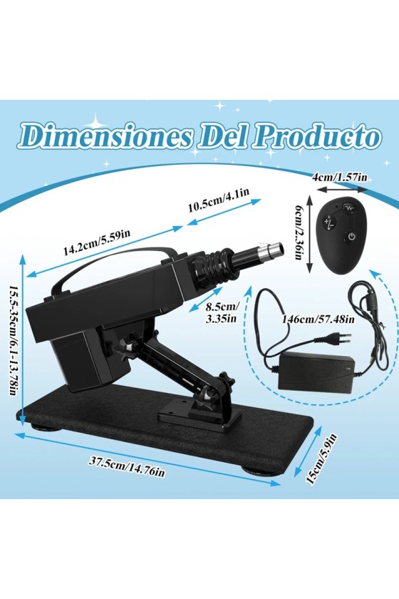 Fuck Machine APP Automatica 10 Accesorios Control Remoto