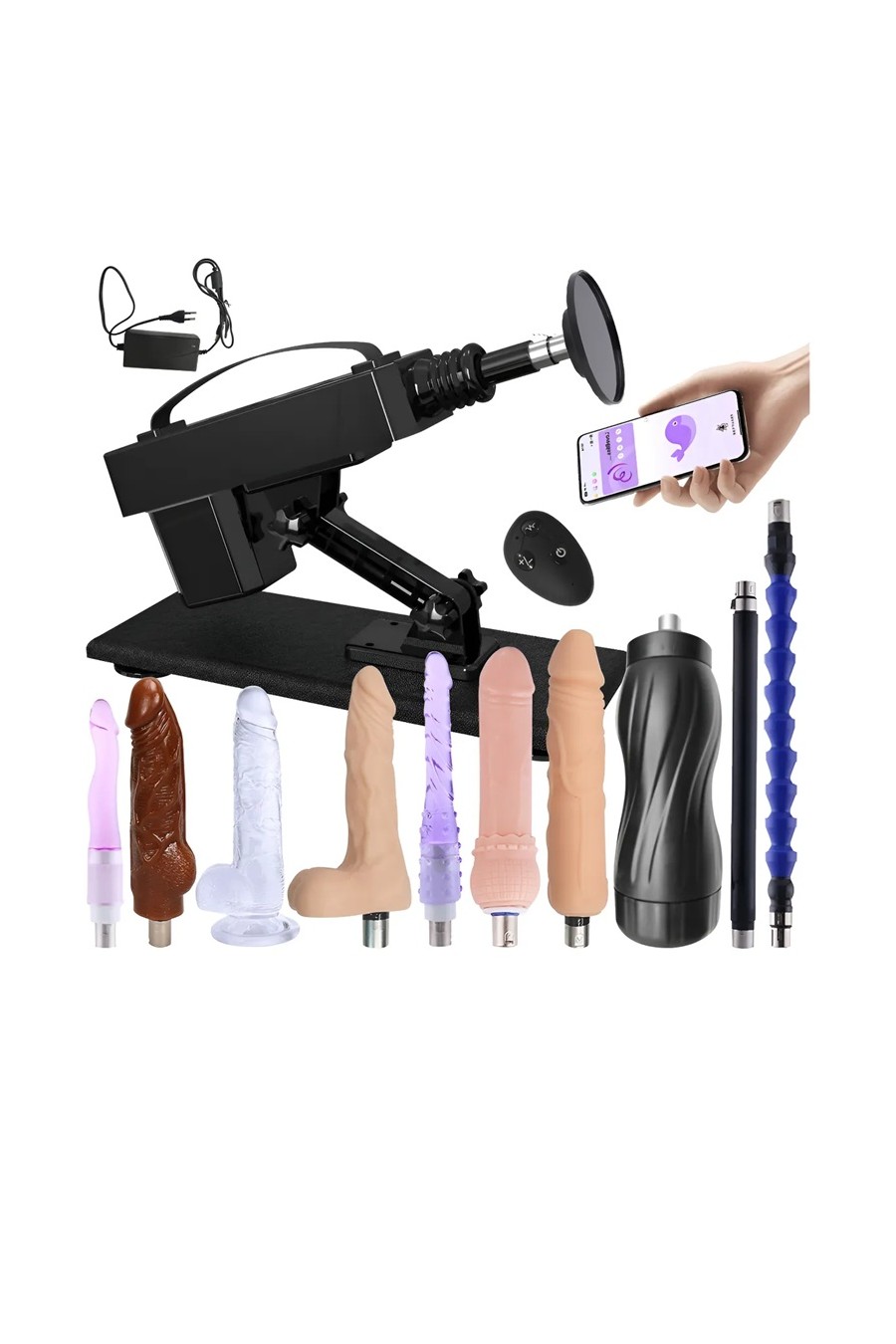 Fuck Machine APP Automatica 10 Accesorios Control Remoto
