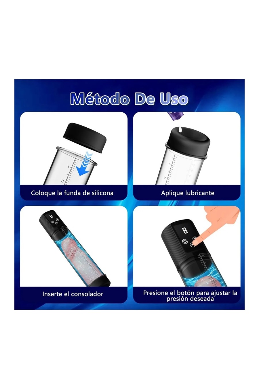 Bomba Vacio Recargable Automatica USB