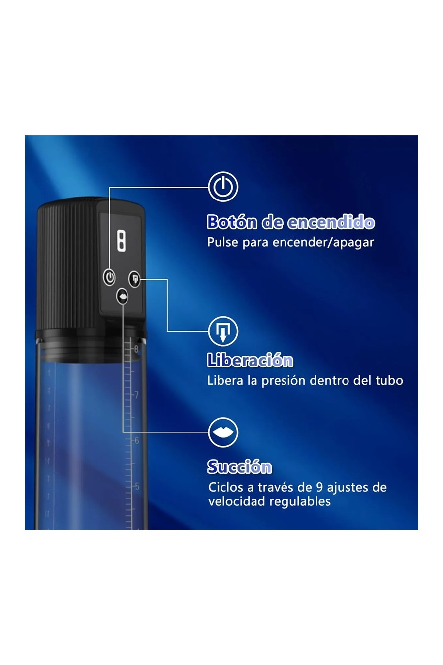 Bomba Vacio Recargable Automatica USB