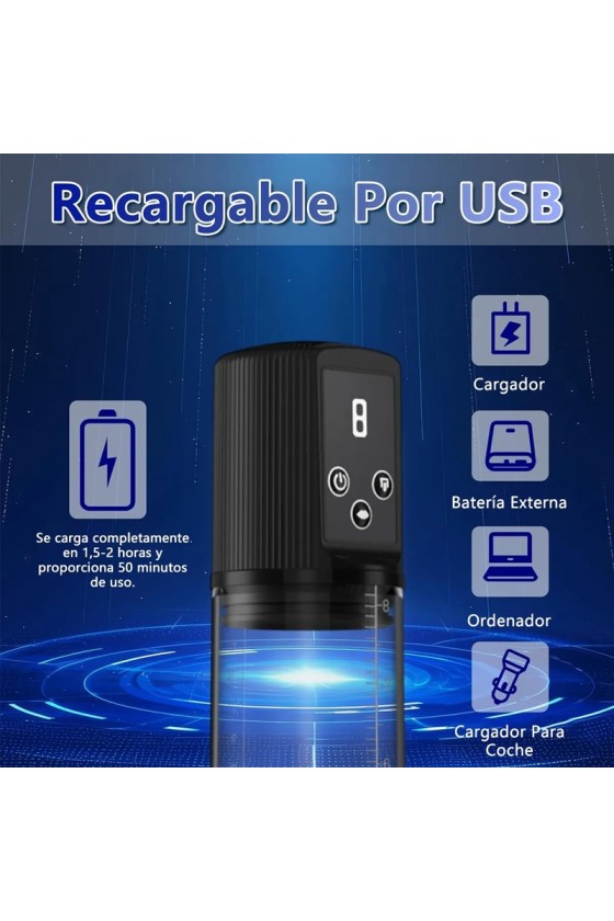 Bomba Vacio Recargable Automatica USB