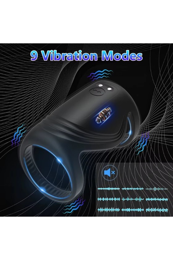 Anillo Vibrador Estimulador con APP  Bicyclic Ring