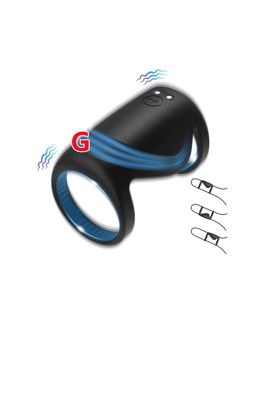 Anillo Vibrador Estimulador con APP  Bicyclic Ring