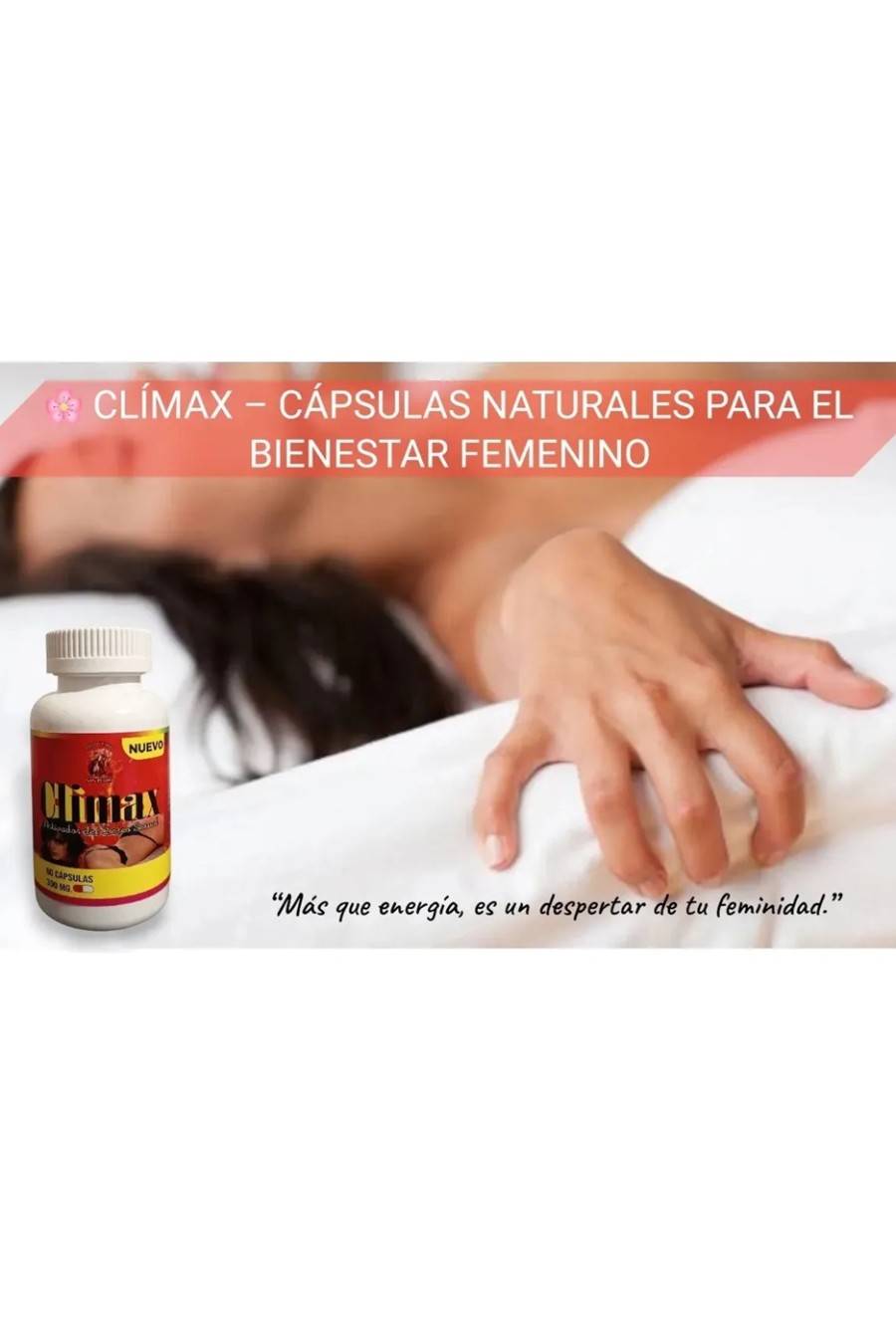 Capsulas Estimulante Sexual Femenina Climax Sin Sabor