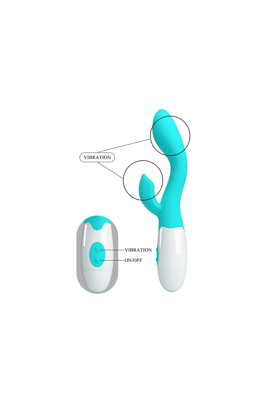 Vibrador 30 funciones PrettyLove - Brighty