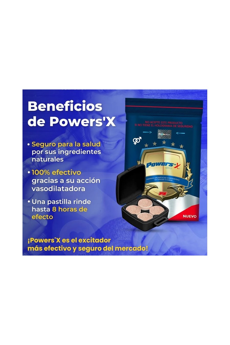 POWER SEX POTENCIALIZADOR SEXUAL PASTILLA HOMBRE